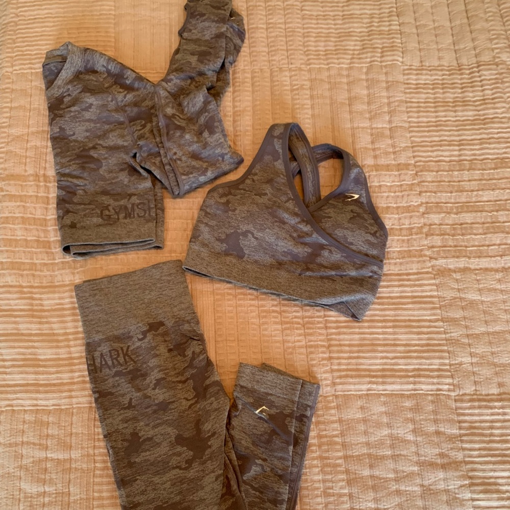 Gymshark Camo Workout Set
